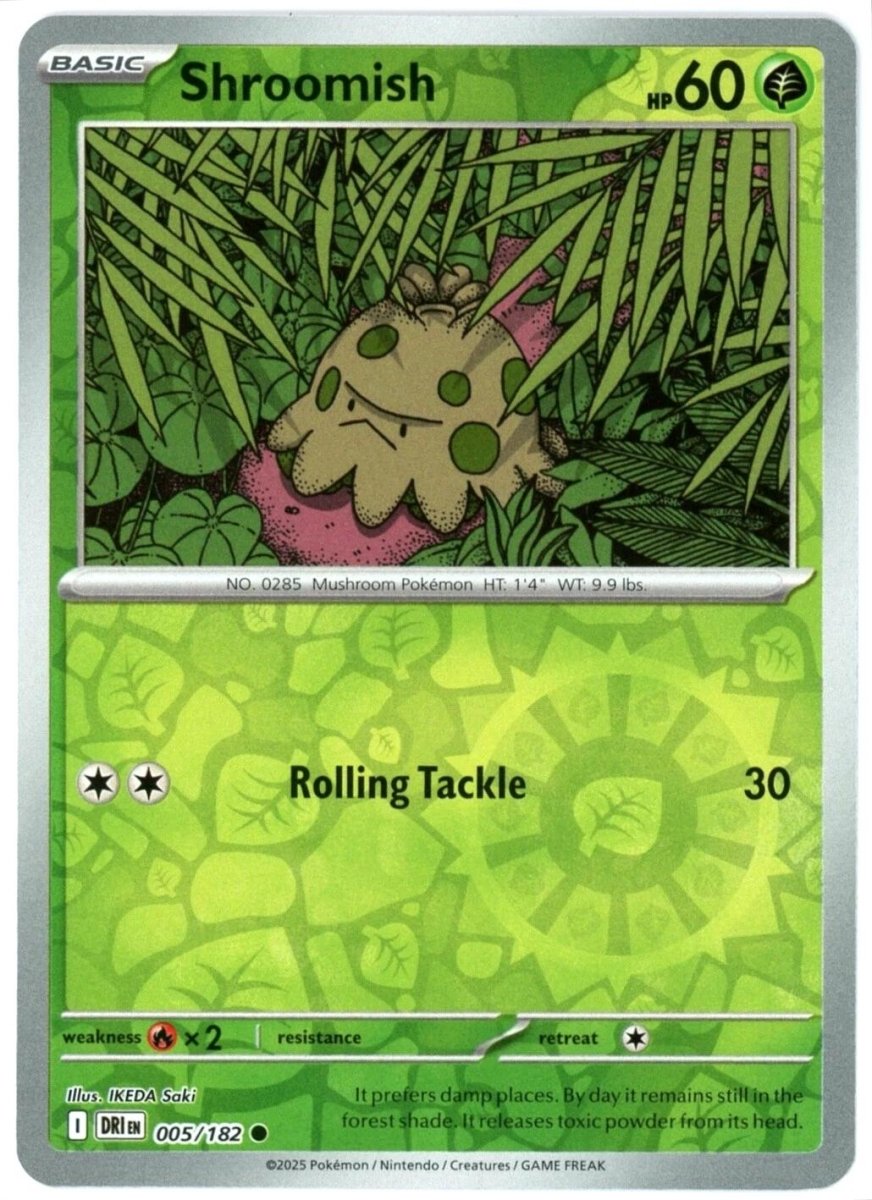 Shroomish Reverse Holo 5 Pokemon Destined Rivals by Shaibz TCG on MYNTED