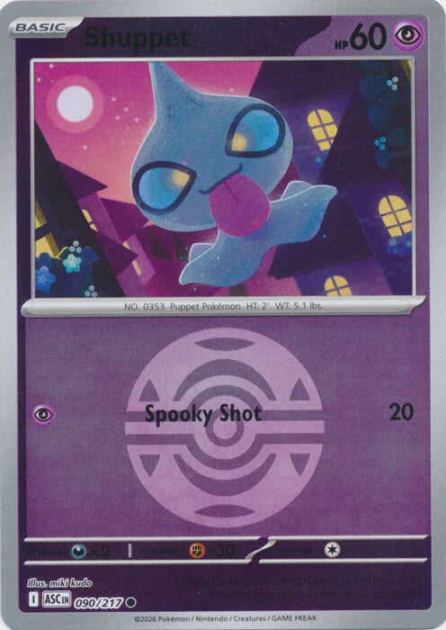 Shuppet - 090/217 (Dusk Ball) - ME: Ascended Heroes (ASC) by SAFAQATI on MYNTED