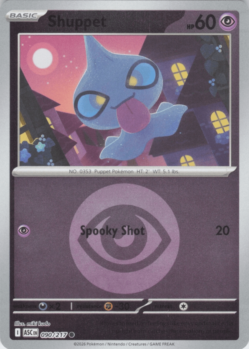 Shuppet - 090/217 (Energy Symbol Pattern) - ME: Ascended Heroes (ASC) by SAFAQATI on MYNTED