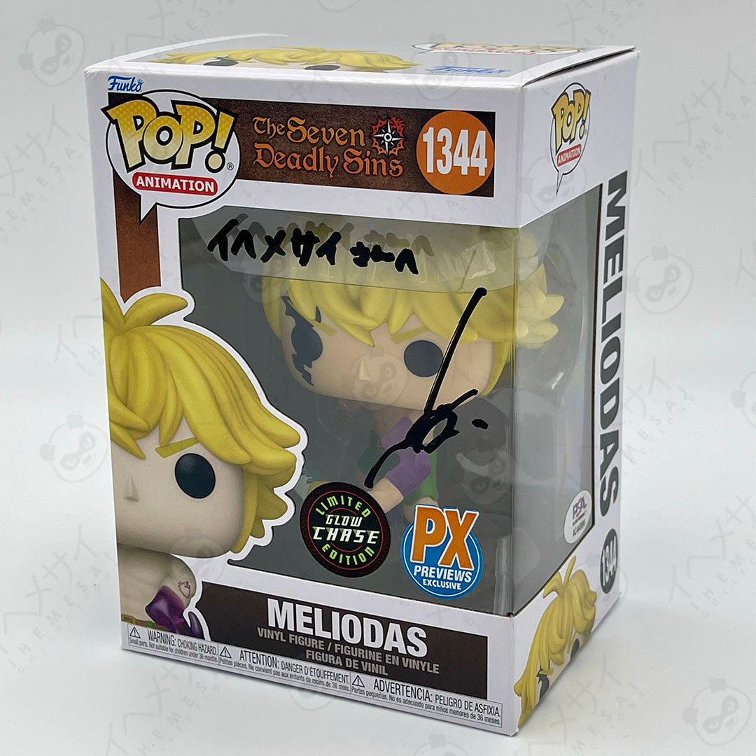 Signed Funko Pop Meliodas Seven Deadly Sins Chase by Ihemesai Collections on MYNTED
