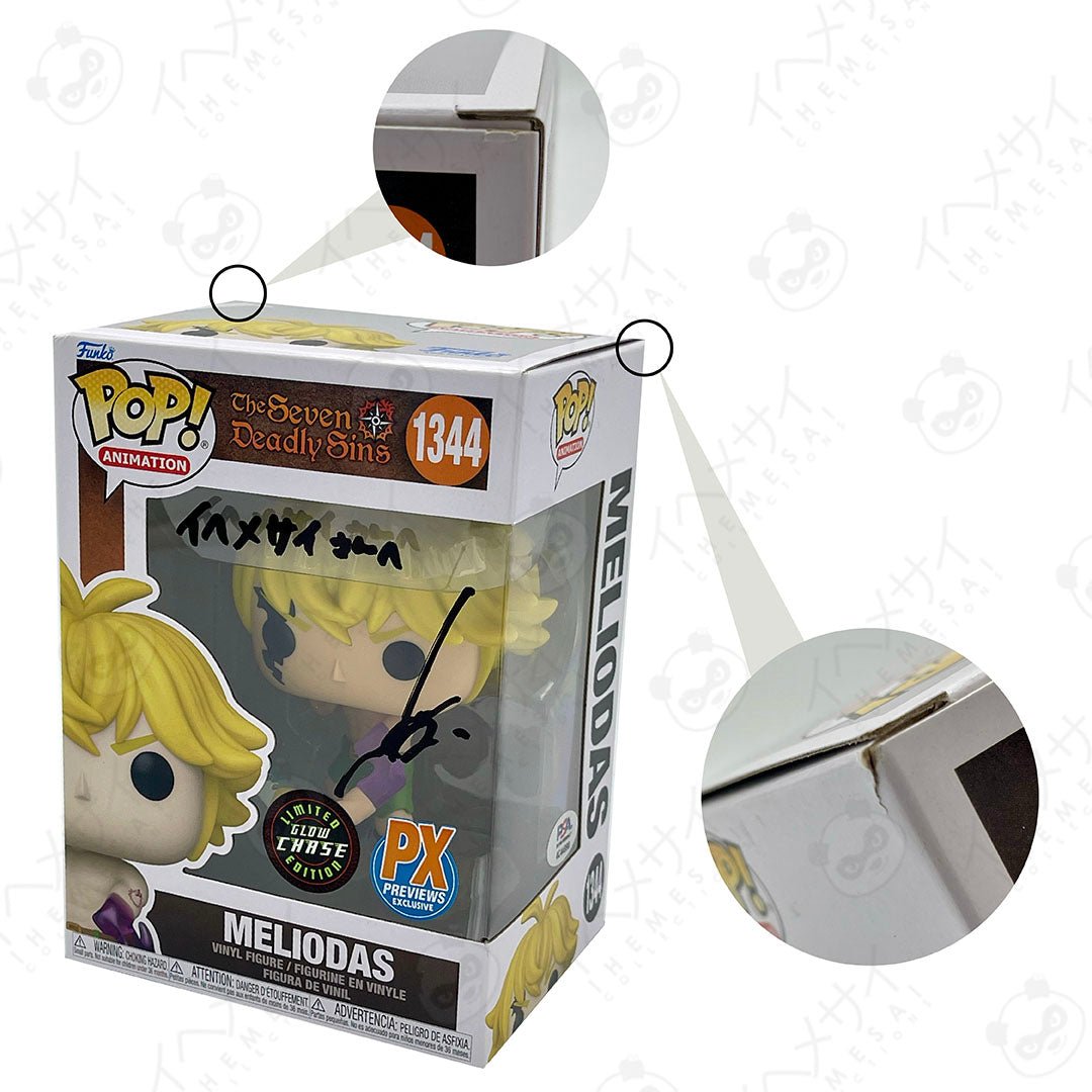 Signed Funko Pop Meliodas Seven Deadly Sins Chase by Ihemesai Collections on MYNTED