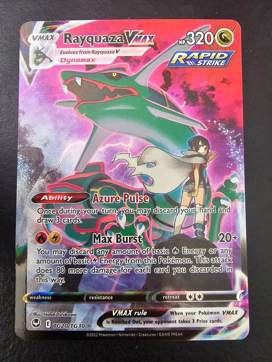 Silver Tempest Trainer Gallery Rayquaza VMAX TG20 by PlayVault on MYNTED