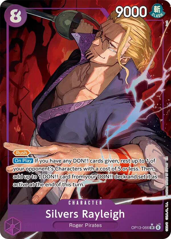 Silvers Rayleigh [Alternate Art] OP13-066 One Piece Carrying on His Will by Moe‘s Vault on MYNTED