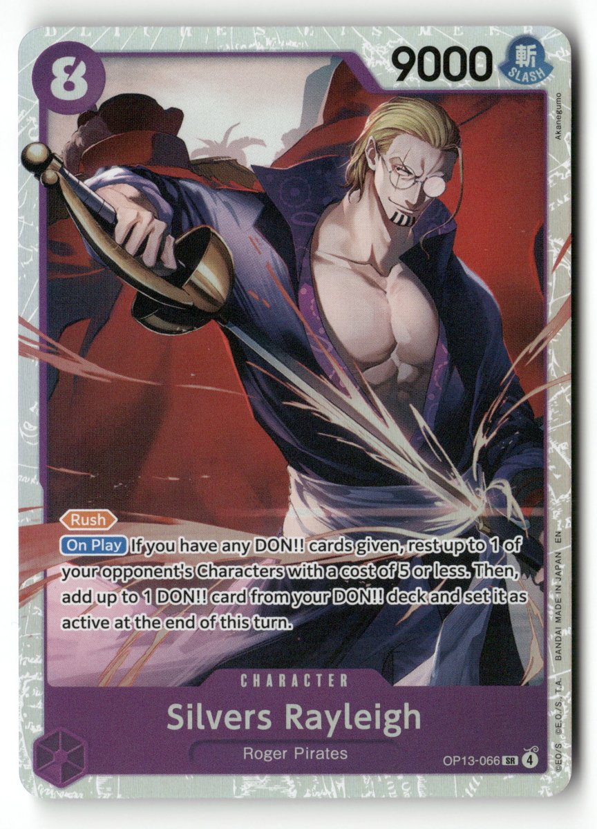 • Silvers Rayleigh • OP13 - 066 SR Carrying on His Will Holo Foil One Piece TCG NM by Coolectibles on MYNTED