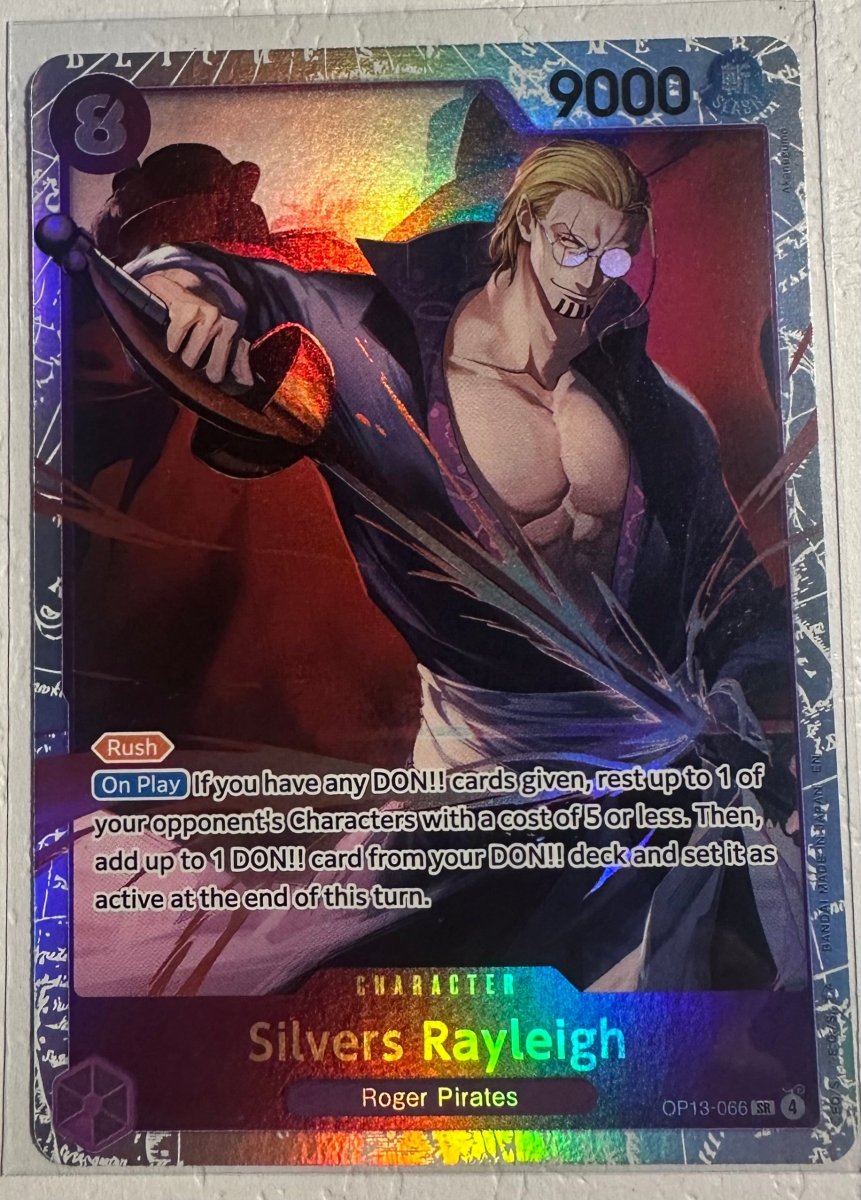 • Silvers Rayleigh • OP13 - 066 SR Carrying on His Will Holo Foil One Piece TCG NM by Coolectibles on MYNTED