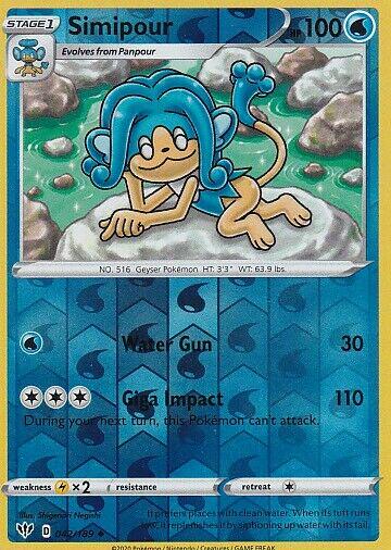 Simipour [Reverse Holo] 42 Pokemon Darkness Ablaze by Moe‘s Vault on MYNTED