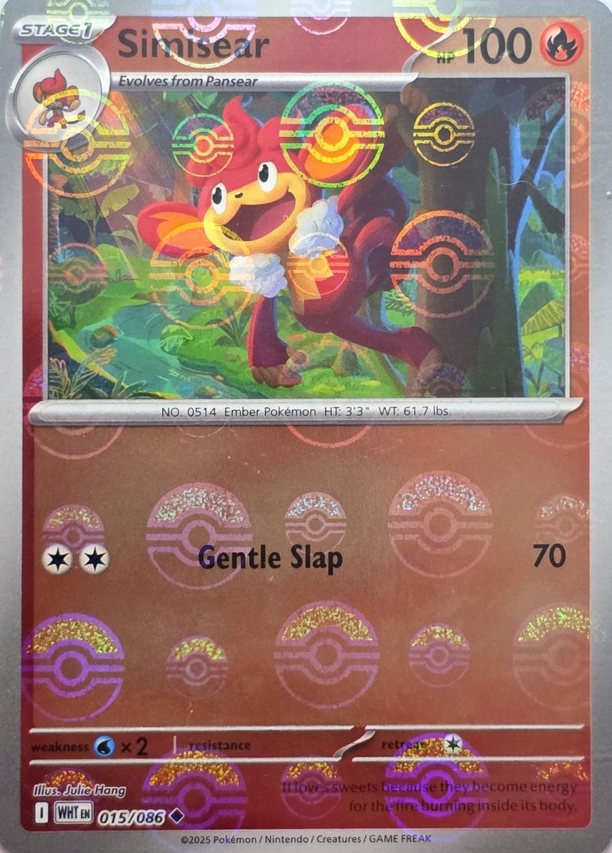Simisear - 015/086 (Poke Ball Pattern) - SV: White Flare (WHT) by SAFAQATI on MYNTED