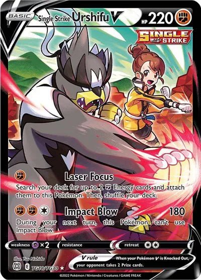 Single Strike Urshifu V Brilliant Stars Trainer Gallery Ultra Rare TG18/TG30 by PokeGrails on MYNTED