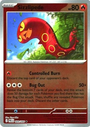 Sizzlipede 009/084 Pitch Black Reverse Holo Common by Depoga Arts on MYNTED