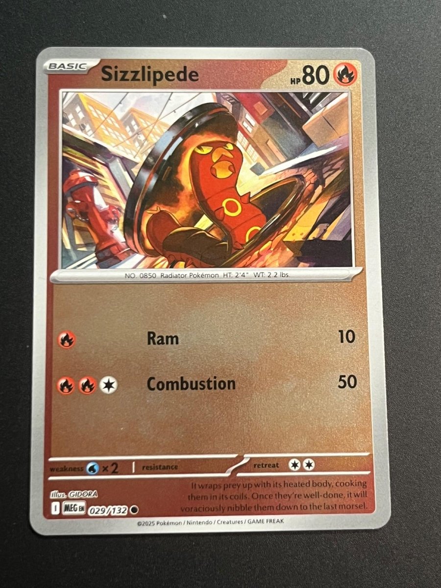 Sizzlipede [Reverse Holo] 29 Pokemon Mega Evolution by Moe‘s Vault on MYNTED