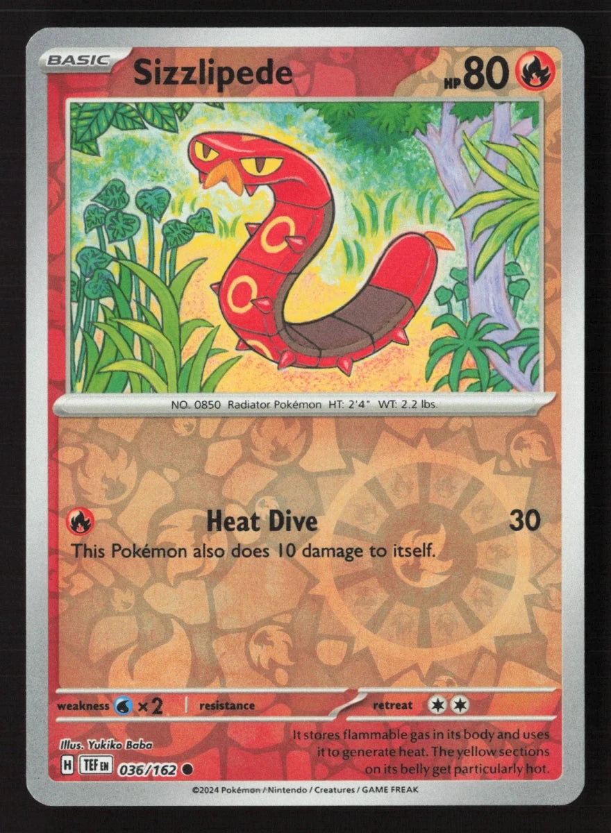 Sizzlipede [Reverse Holo] 36 Pokemon Temporal Forces by Moe‘s Vault on MYNTED