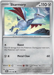Skarmory 141/182 Common | Scarlet & Violet – Destined Rivals by Worth the XP on MYNTED