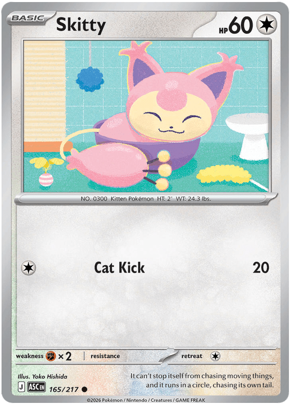 Skitty 165/217 Common | Mega Evolution – Ascended Heroes by Worth the XP on MYNTED