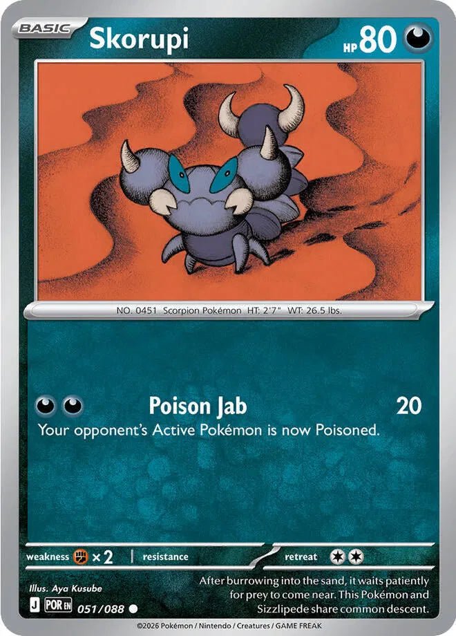 Skorupi Perfect Order Common • 051/088 Normal by Pokezero on MYNTED