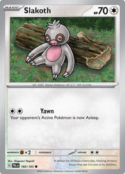 Slakoth 160/193 Normal · Paldea Evolved (PAL) by PokeMarsi on MYNTED