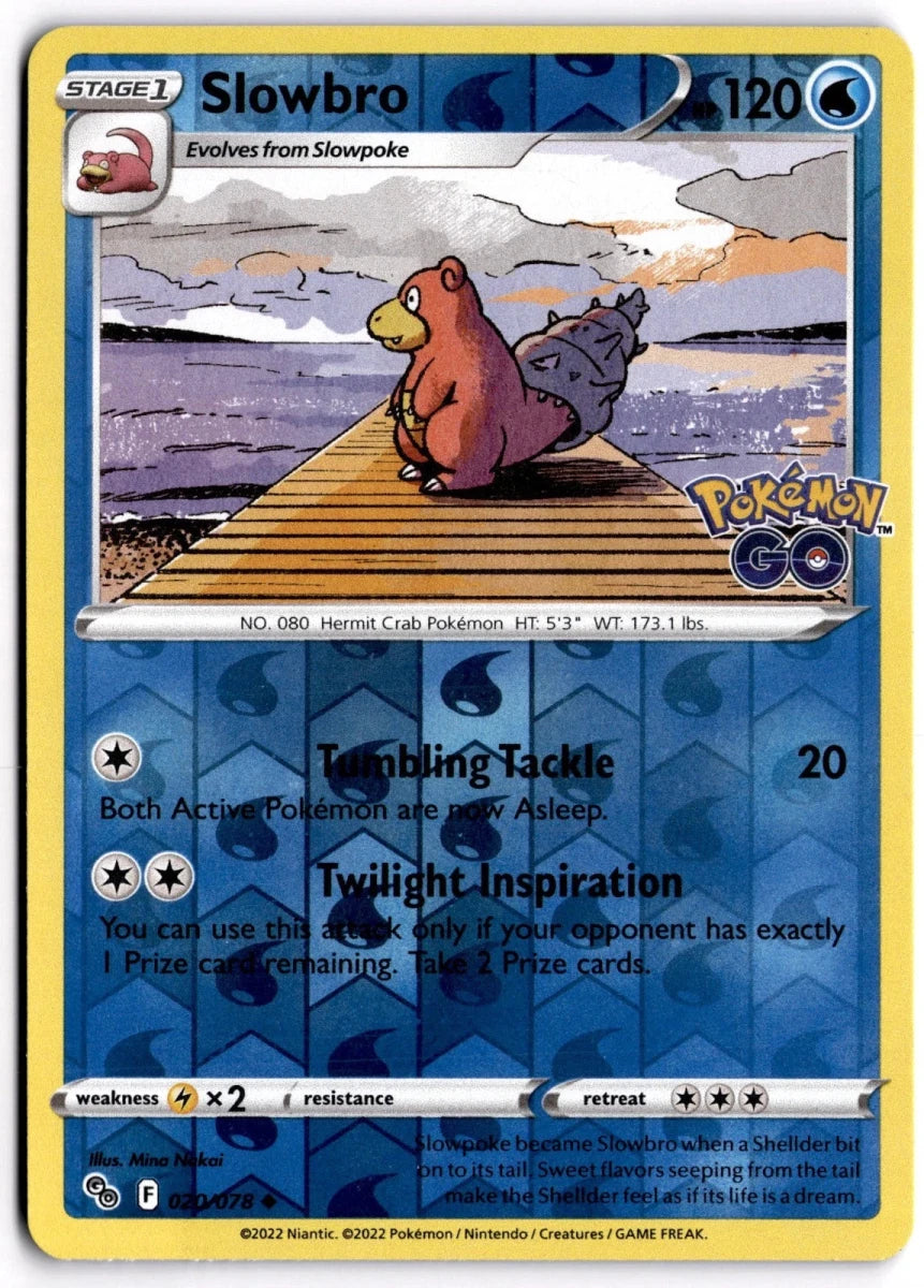 Slowbro Pokemon Go Uncommon 020/078 by The Greatest on MYNTED