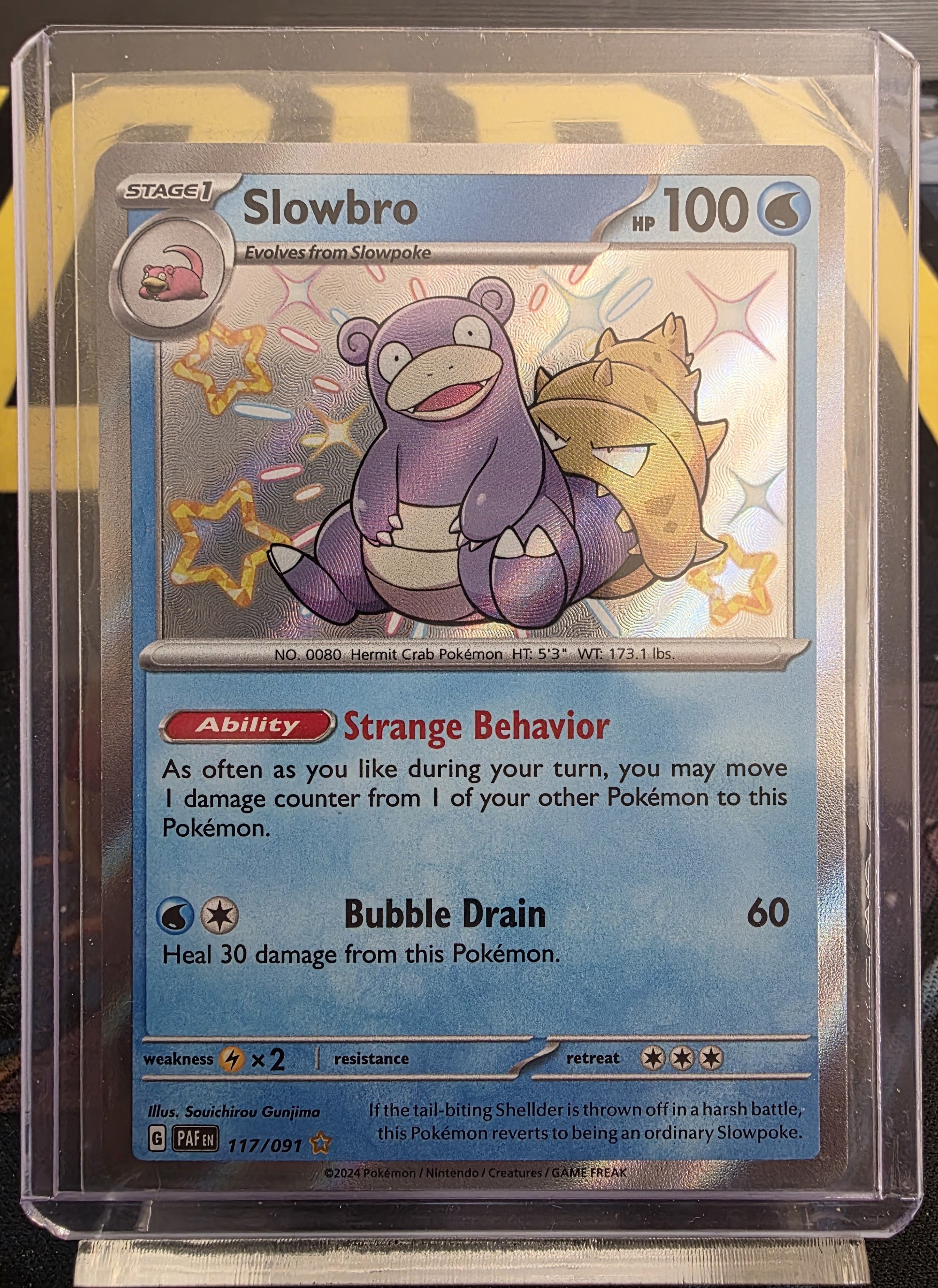 Slowbro (Shiny Rare) 117/091 - Paldean Fates