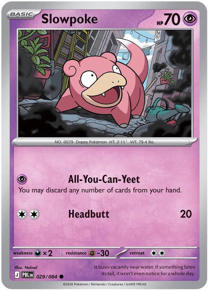Slowpoke Pitch Black Common 029/084 by PokeGrails on MYNTED