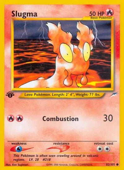 Slugma Neo Destiny Common • 82 1st Edition by Marnie’s TCG on MYNTED