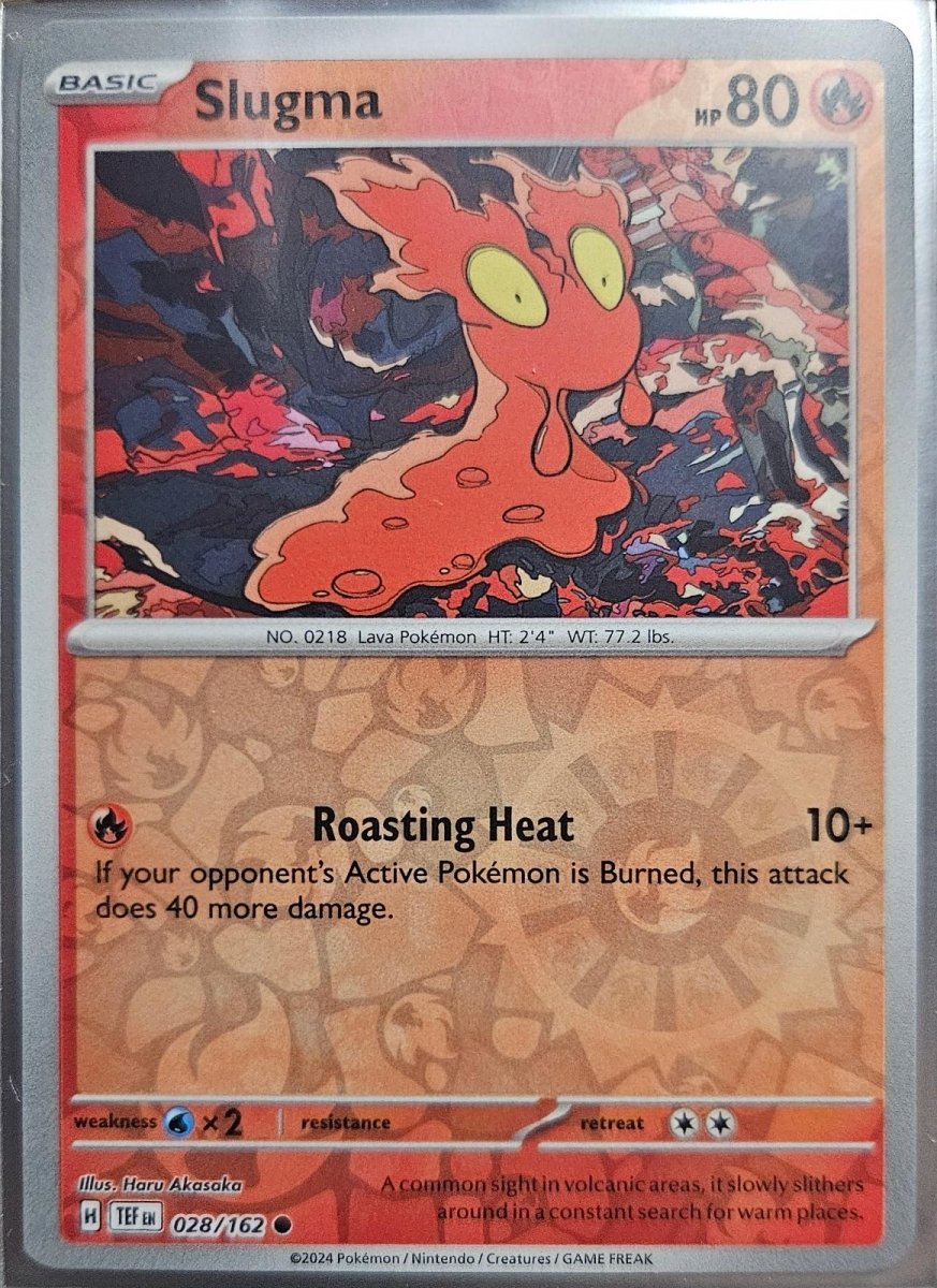 Slugma [Reverse Holo] 28 Pokemon Temporal Forces by Moe‘s Vault on MYNTED