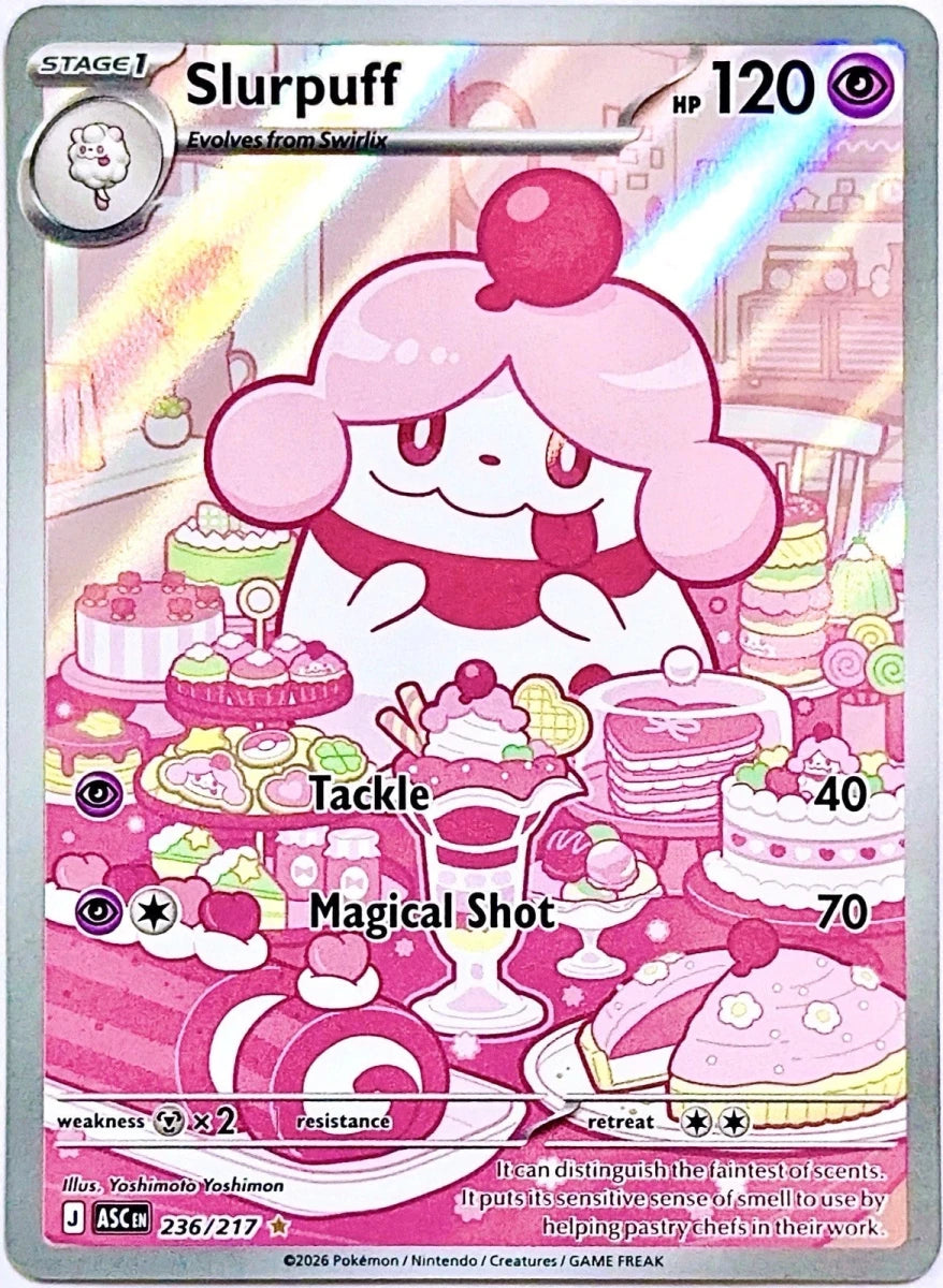 Slurpuff 236/217 Illustration RARE Ascended Heroes NM by Desert Pirates on MYNTED