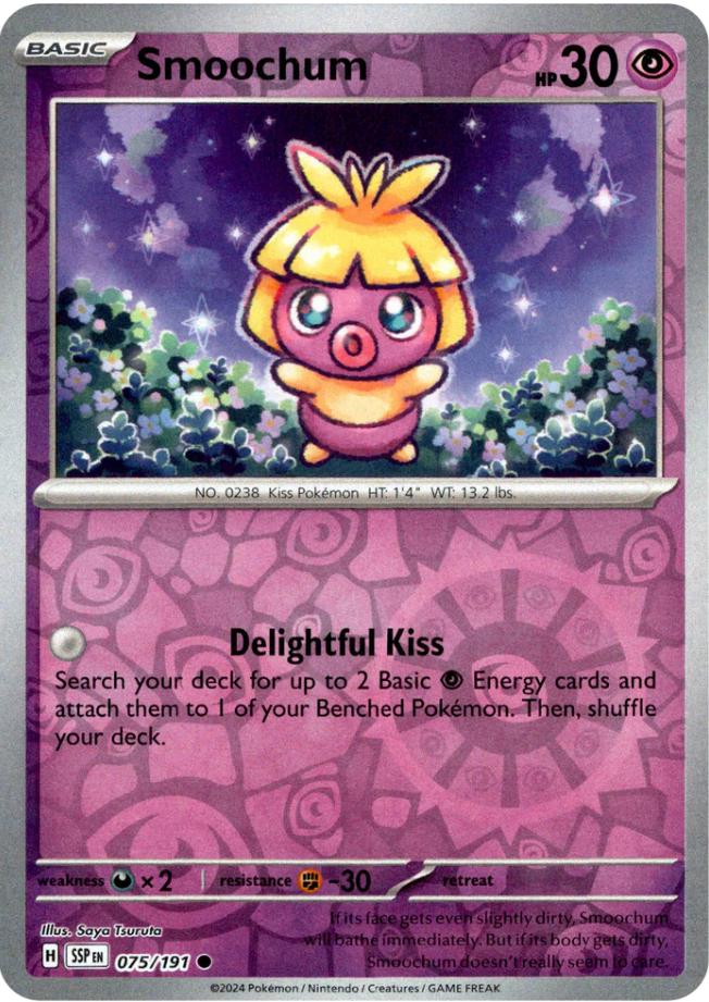 Smoochum [Reverse Holo] 75 Pokemon Surging Sparks by Moe‘s Vault on MYNTED