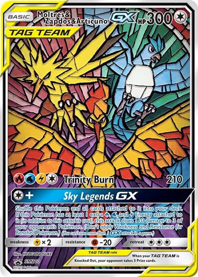 Moltres & Zapdos & Articuno GX - Sun & Moon Promo - Promo SM210 - English