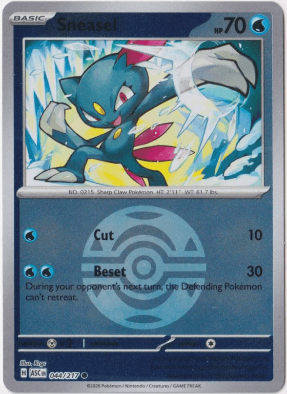 Sneasel - 044/217 (Dusk Ball) - ME: Ascended Heroes (ASC) by SAFAQATI on MYNTED