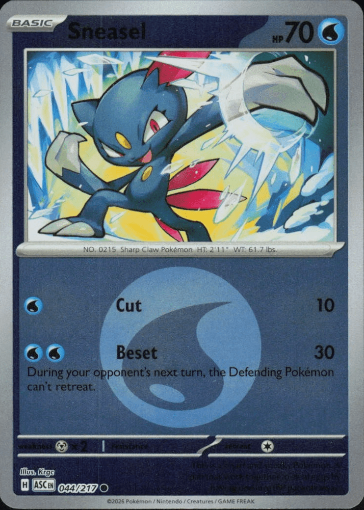 Sneasel - 044/217 (Energy Symbol Pattern) - ME: Ascended Heroes (ASC) by SAFAQATI on MYNTED