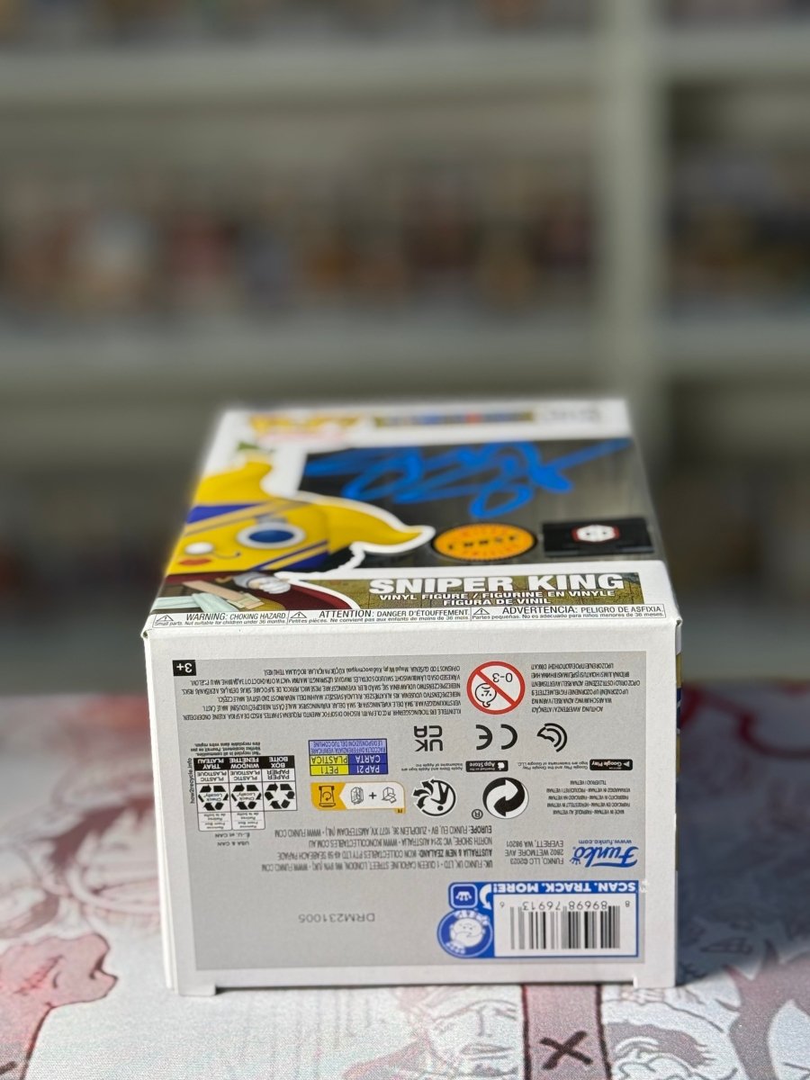 Sniper King Chase signed by English Voice Actor and authenticated by Luffy Collects on MYNTED