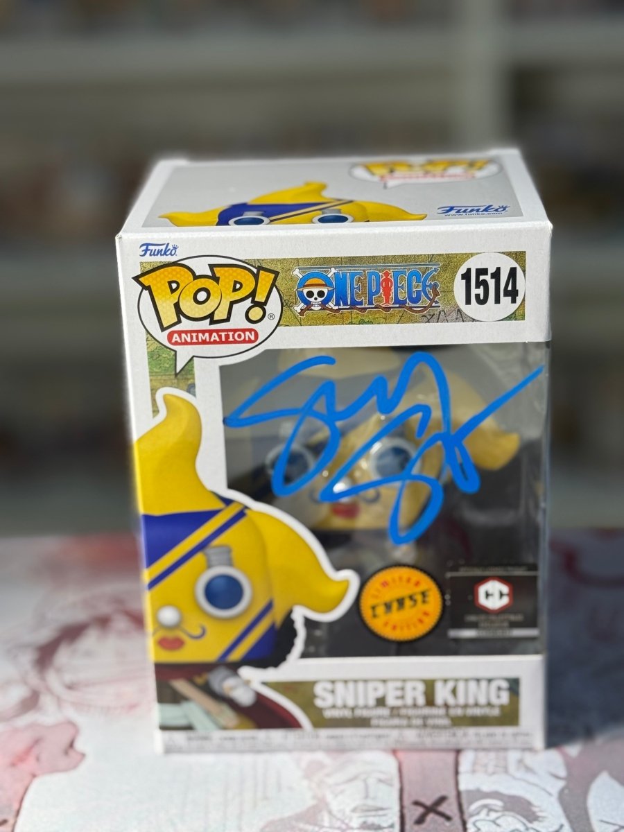 Sniper King Chase signed by English Voice Actor and authenticated by Luffy Collects on MYNTED