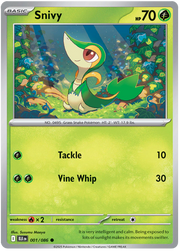 Snivy 001/086 Common | Scarlet & Violet – Black Bolt by Worth the XP on MYNTED