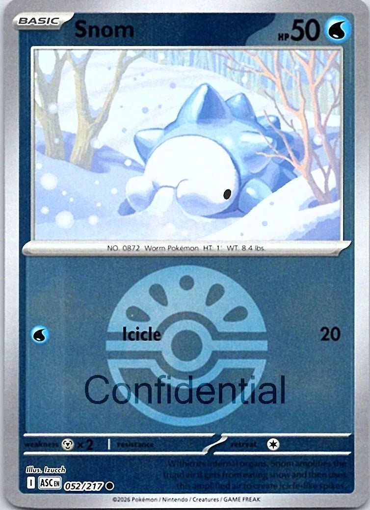 Snom - 052/217 (Friend Ball) - ME: Ascended Heroes (ASC) by SAFAQATI on MYNTED