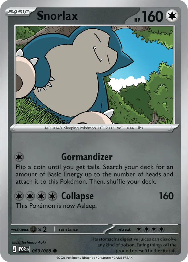 Snorlax 063 Rev Holo - Perfect Order by PokéPW on MYNTED