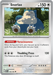 Snorlax 143 Pokemon Scarlet & Violet 151 by Decks For Less on MYNTED