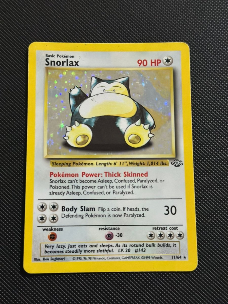 Snorlax Jungle Holo Rare • 11 Heavily Played • Unlimited Holofoil by Marnie’s TCG on MYNTED