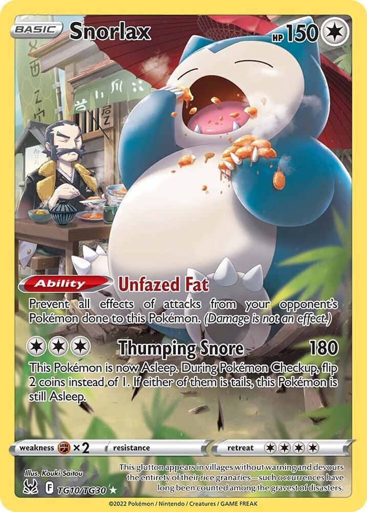 Snorlax - SWSH11: Lost Origin Trainer Gallery (SWSH11: TG) by Poké Dubai on MYNTED