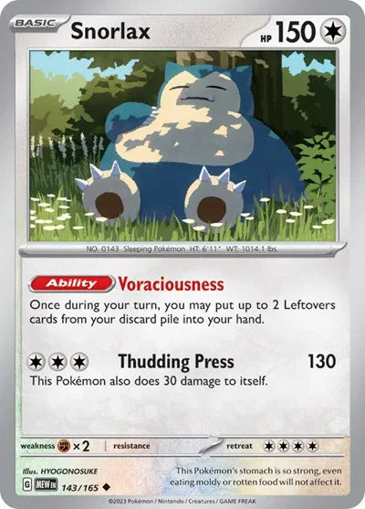 Snorlax - 143/165 - Normal