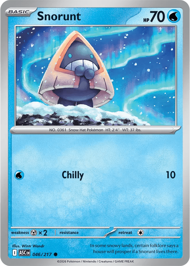 Snorunt 046 - Ascended Heroes by PokéPW on MYNTED