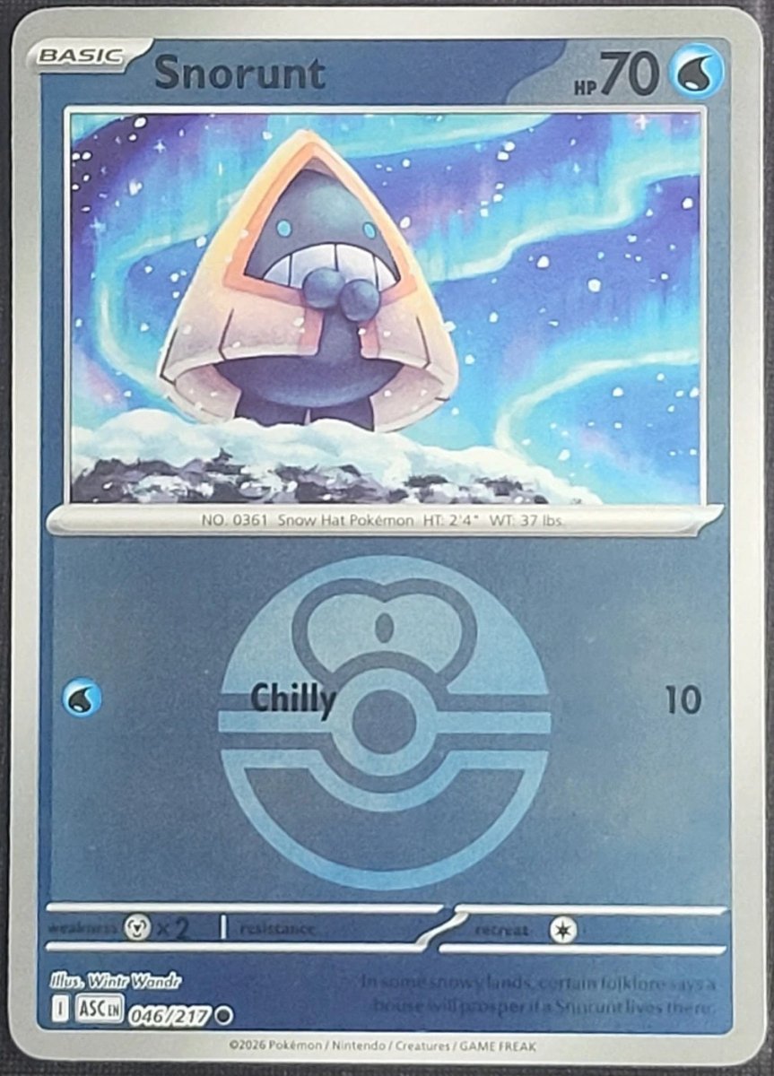 Snorunt - 046/217 (Love Ball) - ME: Ascended Heroes (ASC) by SAFAQATI on MYNTED