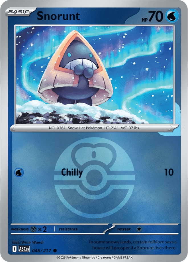 Snorunt (Love Ball) 046/217 (Ascended Heroes) by Meeho Collectz on MYNTED