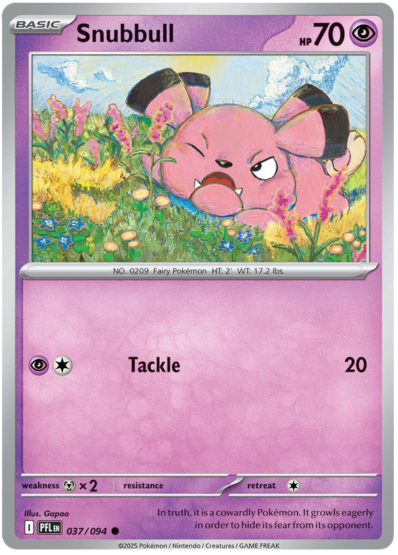 Snubbull 037/094 Common | Mega Evolution – Phantasmal Flames by Worth the XP on MYNTED