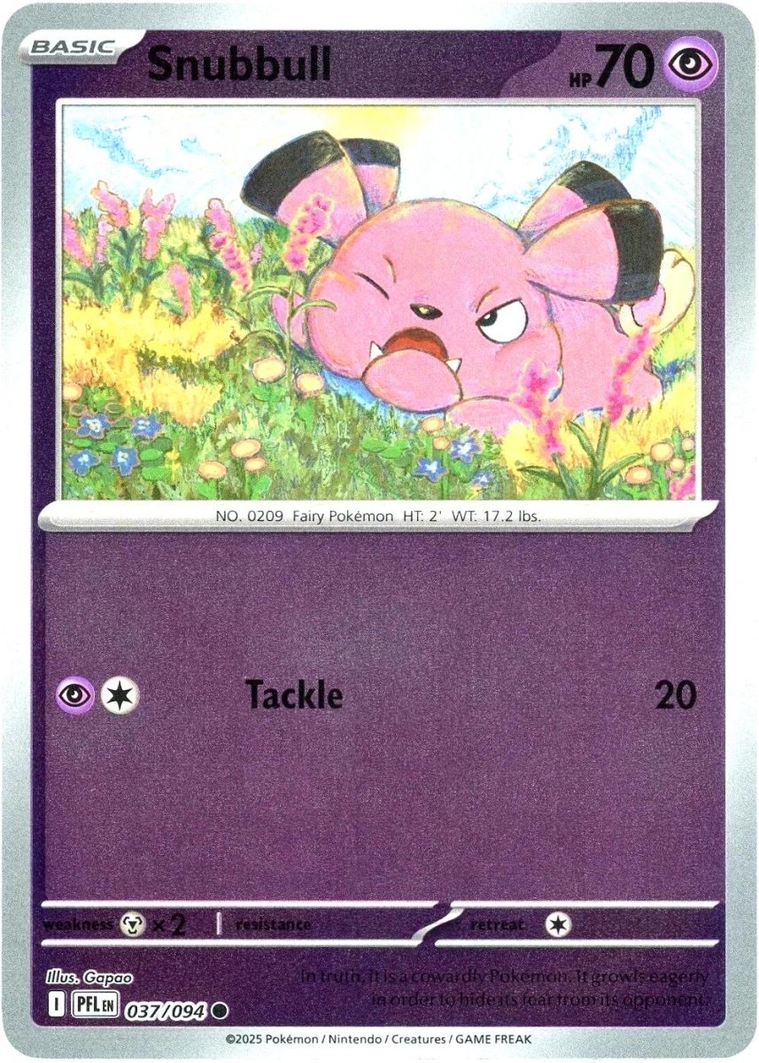 Snubbull [Reverse Holo] 37 Pokemon Phantasmal Flames by Moe‘s Vault on MYNTED