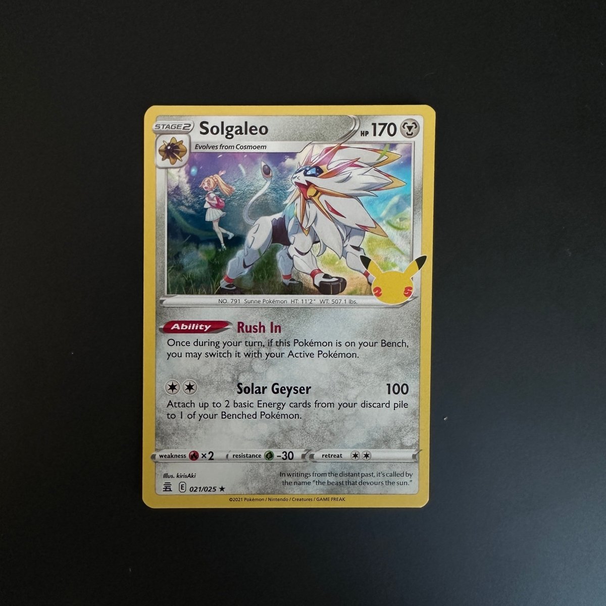 Solgaleo - Celebrations (CLB) by The Greatest on MYNTED