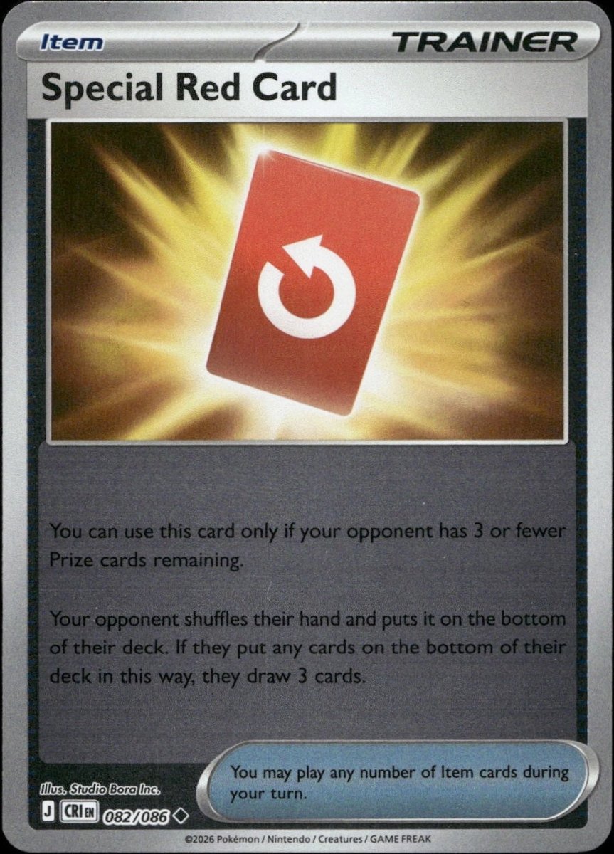 Special Red Card - 082/086 (Reverse Holo) - Chaos Rising (CRI) ME04 by SAFAQATI on MYNTED