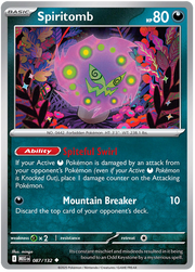 Spiritomb 087/132 Uncommon | Mega Evolution by Worth the XP on MYNTED