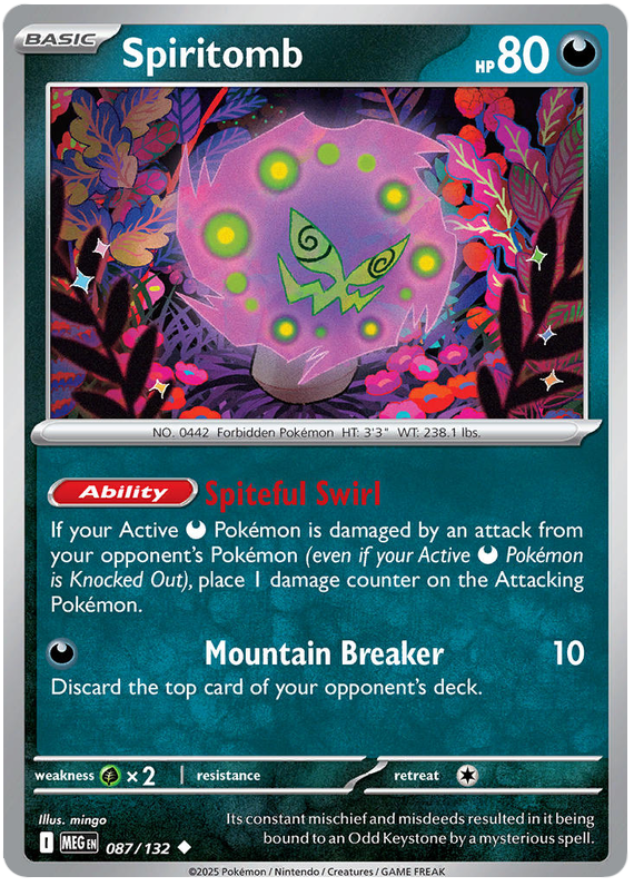 Spiritomb 087/132 Uncommon | Mega Evolution by Worth the XP on MYNTED