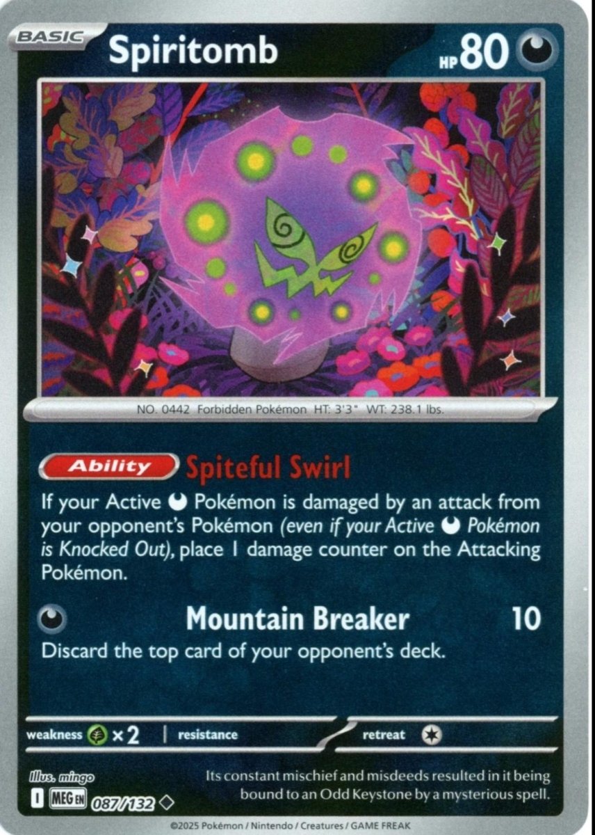 Spiritomb [Reverse Holo] 87 Pokemon Mega Evolution by Moe‘s Vault on MYNTED