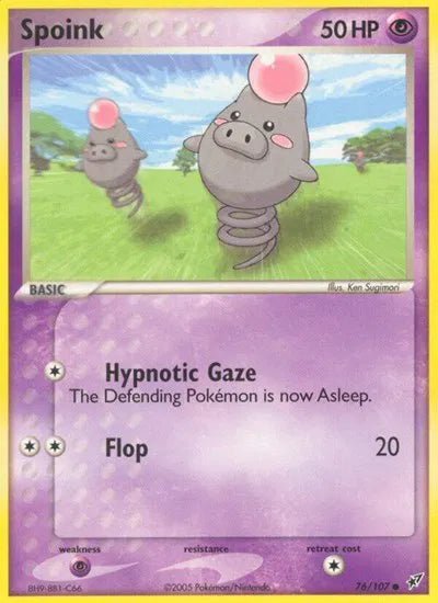 Spoink EX Deoxys Common • 76 Normal by Marnie’s TCG on MYNTED