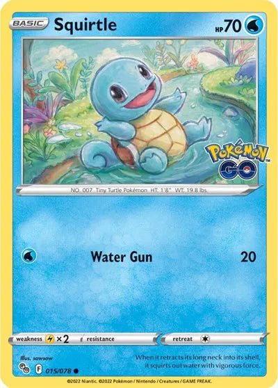 Squirtle 015/078 - Pokemon GO - Common by Light Collectibles on MYNTED